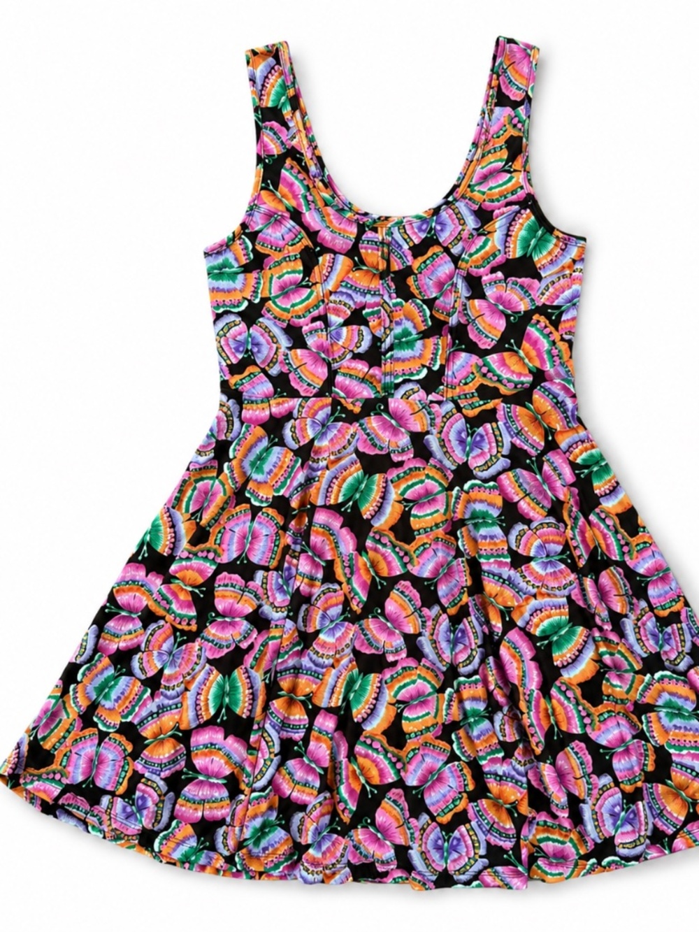 Free People Butterfly Knit Fit-and-Flare Skater Dress